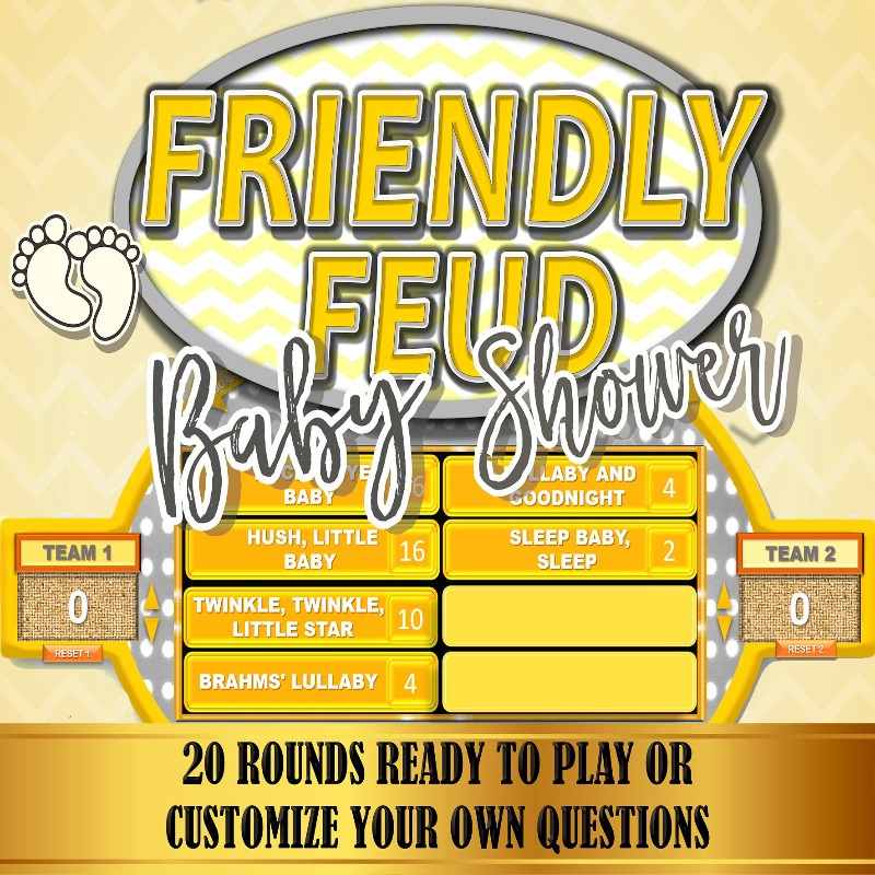 BABY SHOWER FAMILY FRIENDLY FEUD