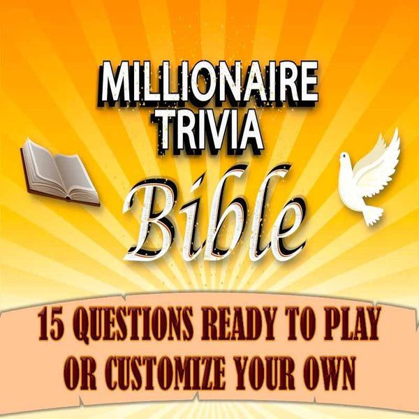 BIBLE TRIVIA MILLIONAIRE GAME BIBLICAL TRIVIA The Game Room