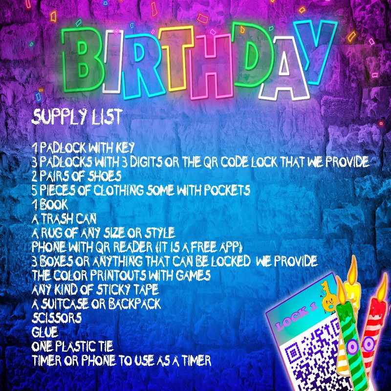 KID BIRTHDAY ESCAPE ROOM PARTY