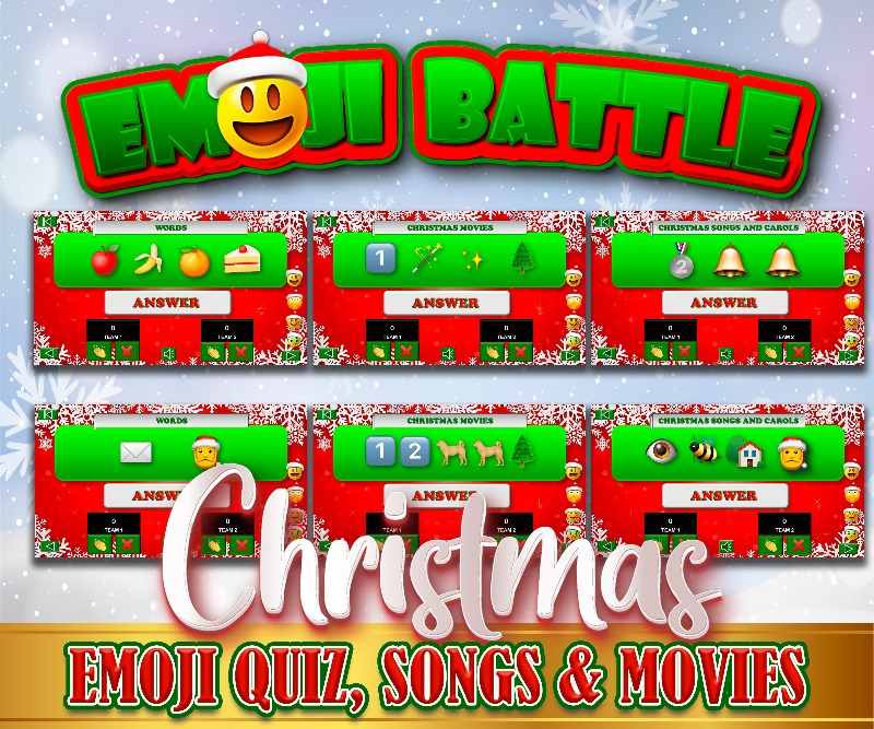 CHRISTMAS EMOJI GUESS GAME BUNDLE – The Game Room