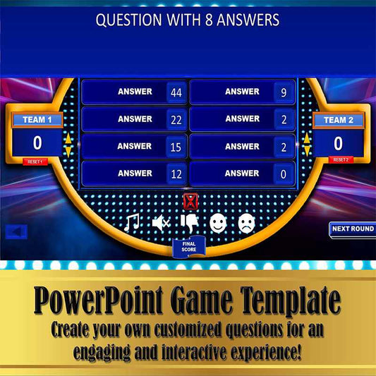 FAMILY FRIENDLY FEUD - POWERPOINT GAME BLANK TEMPLATE