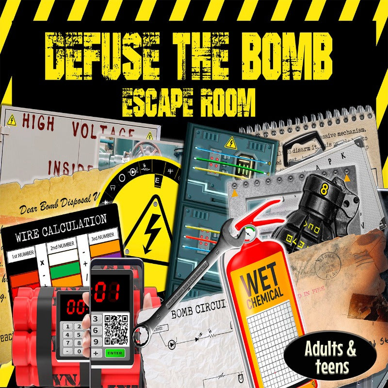 DEFUSE THE BOMB ESCAPE ROOM - PRINT AND PLAY ESCAPE ROOM
