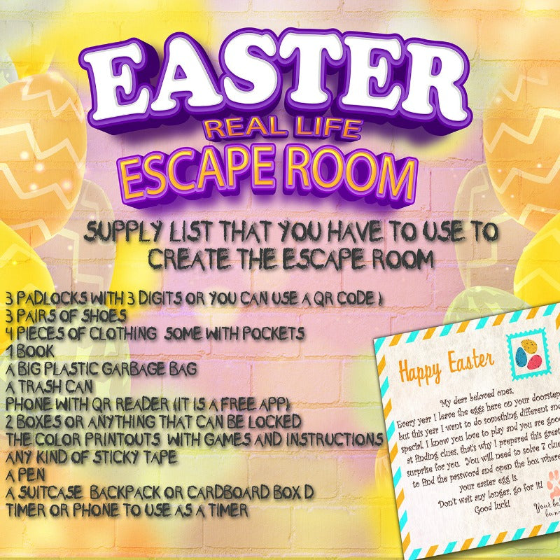 EASTER ESCAPE ROOM - A REAL EXPERIENCE AT HOME - The Game Room