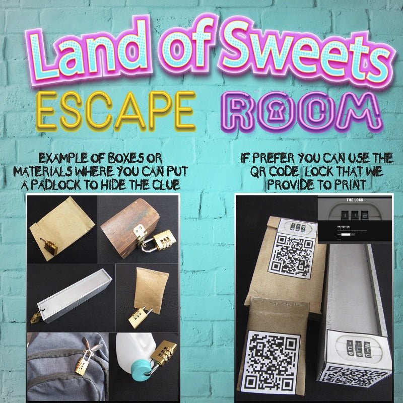 LAND OF SWEETS ESCAPE ROOM - A REAL EXPERIENCE AT HOME - The Game Room