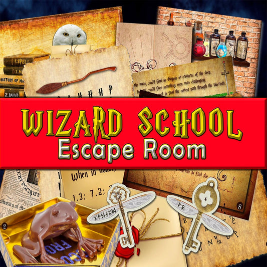 WIZARD SCHOOL ESCAPE ROOM - PRINT AND PLAY - The Game Room