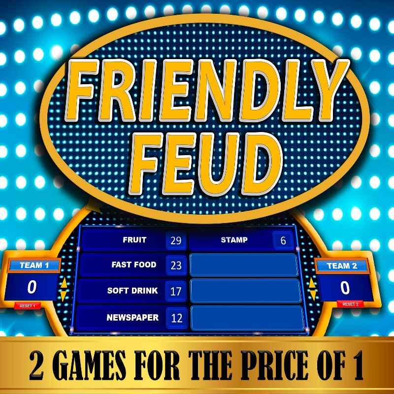 Family Feud Fast Money Powerpoint Template