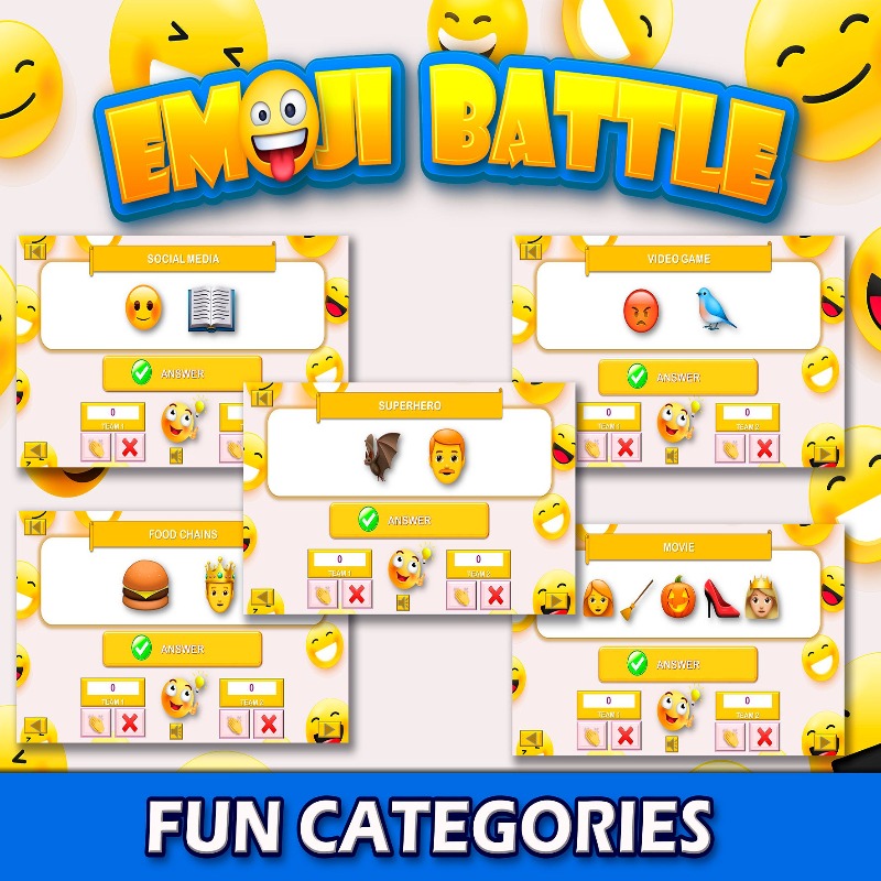 KIDS EMOJI GUESS GAME - The Game Room