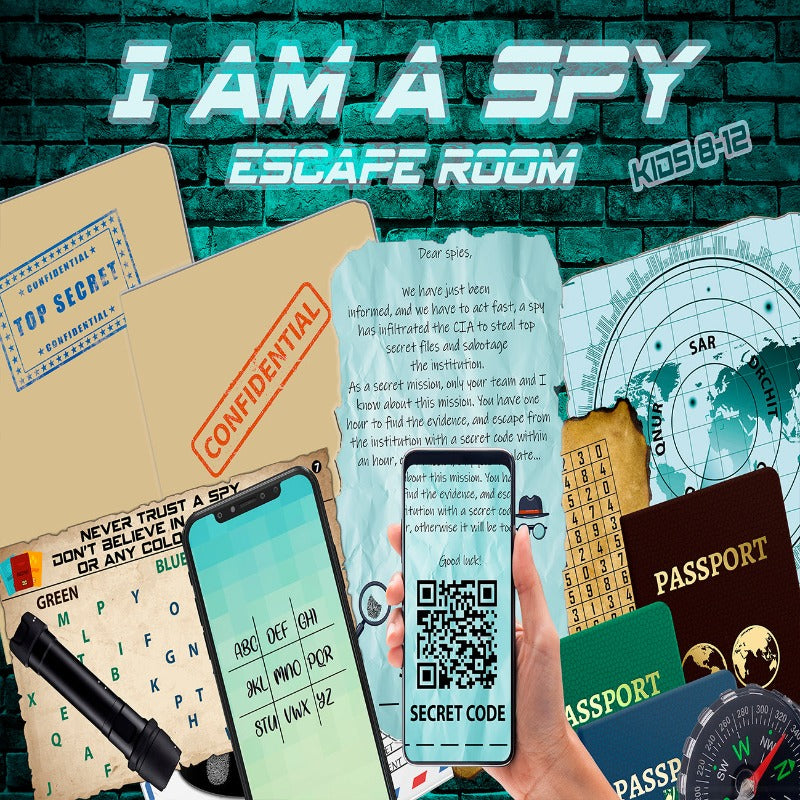 KIDS ESCAPE ROOM SPY - PRINT AND PLAY - The Game Room