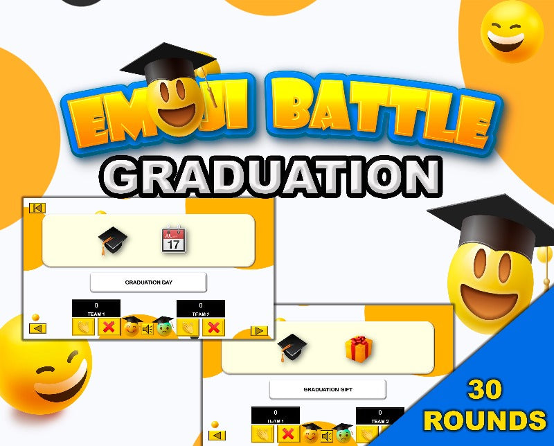 GRADUATION EMOJI GUESS GAME - fun graduation games