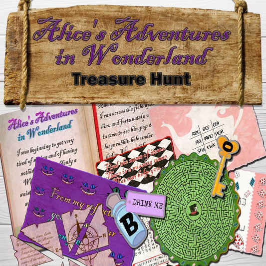 treasure hunt alice in wonderland