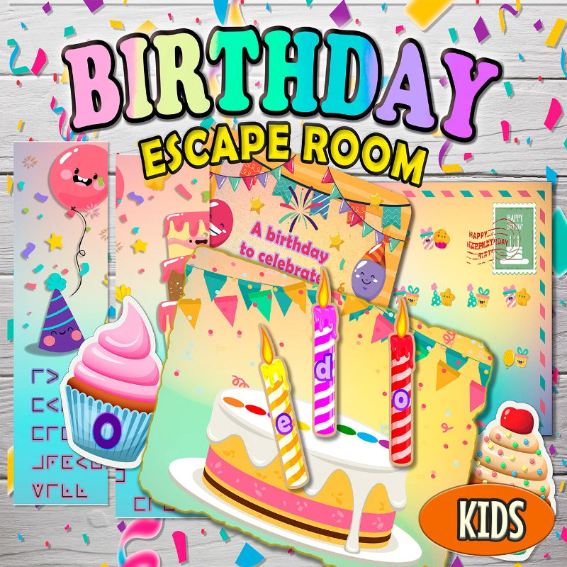 KIDS ESCAPE ROOM BIRTHDAY - PRINT AND PLAY - BIRTHDAY ESCAPE ROOM