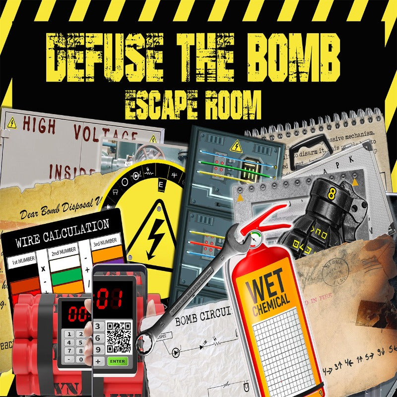 DEFUSE THE BOMB ESCAPE ROOM - PRINT AND PLAY ESCAPE ROOM
