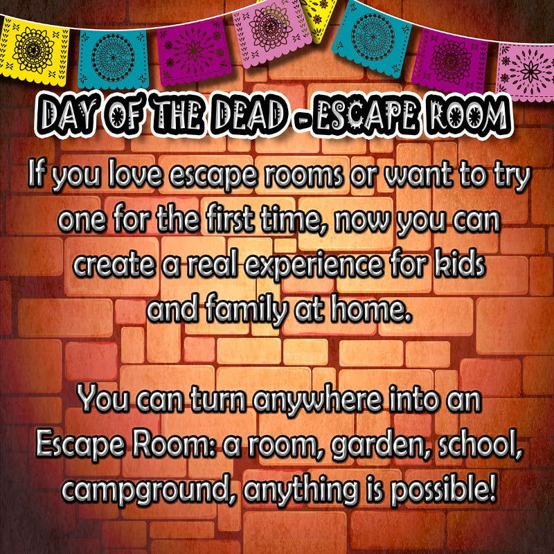 HALLOWEEN DAY OF DEAD ESCAPE ROOM - A REAL EXPERIENCE AT HOME - The Game Room