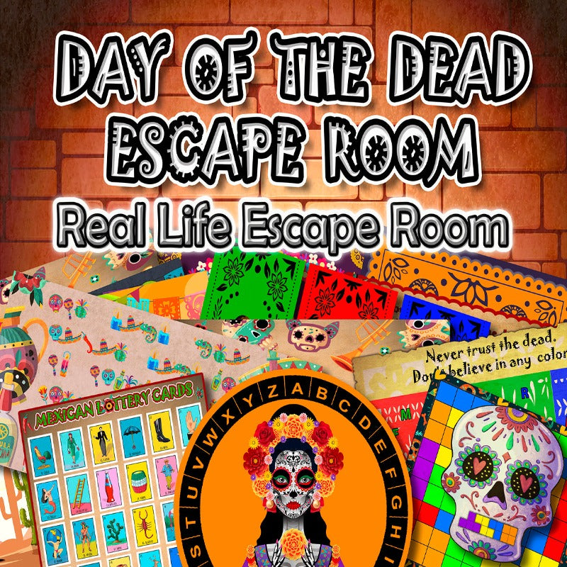 HALLOWEEN DAY OF DEAD ESCAPE ROOM - HALLOWEEN ESCAPE ROOM AT HOME