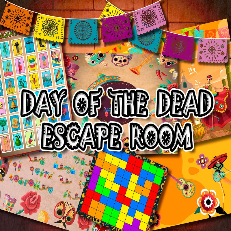 HALLOWEEN ESCAPE ROOM - DAY OF DEAD - PRINT AND PLAY - The Game Room