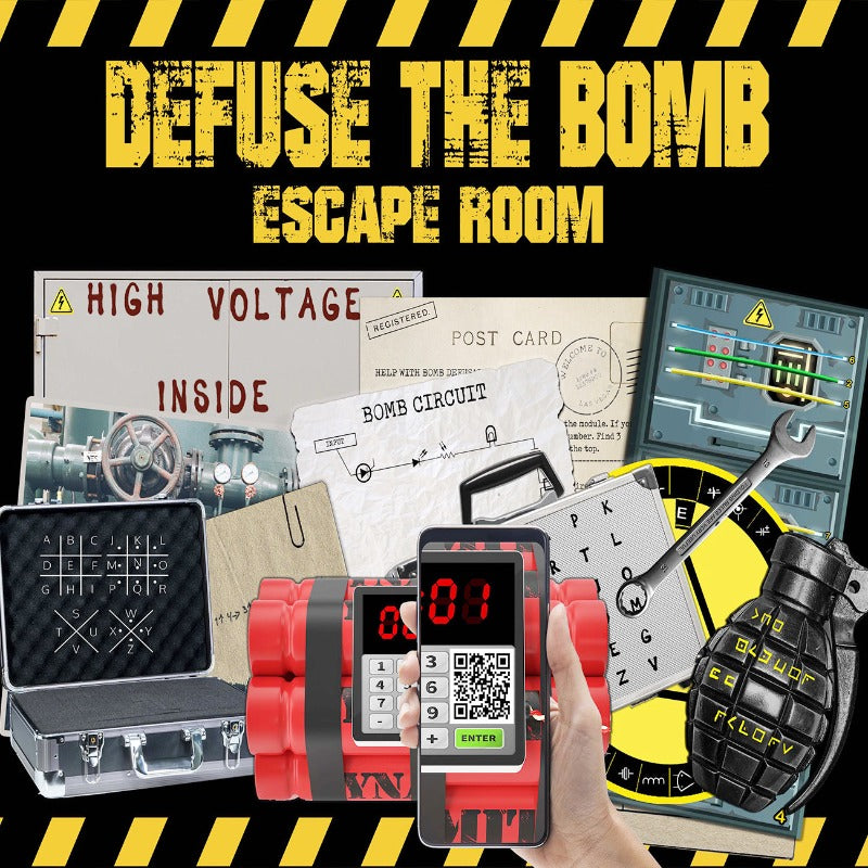 DEFUSE THE BOMB ESCAPE ROOM - PRINT AND PLAY - The Game Room