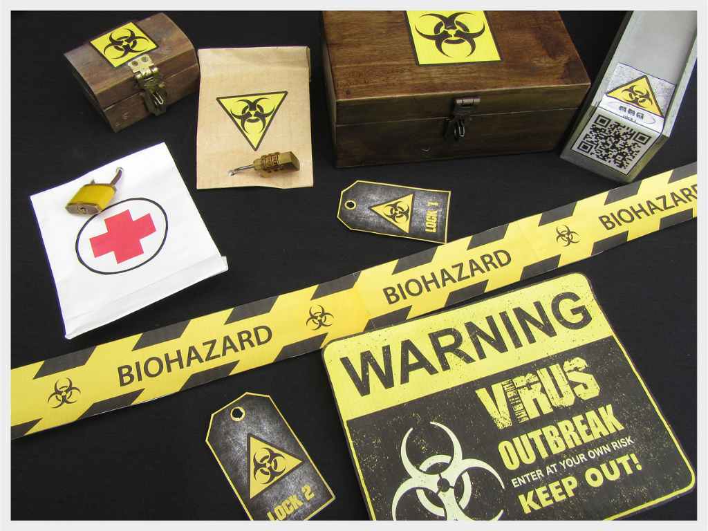 VIRUS, SECRET LAB ESCAPE ROOM - TEENS AND ADULTS - A REAL EXPERIENCE AT HOME