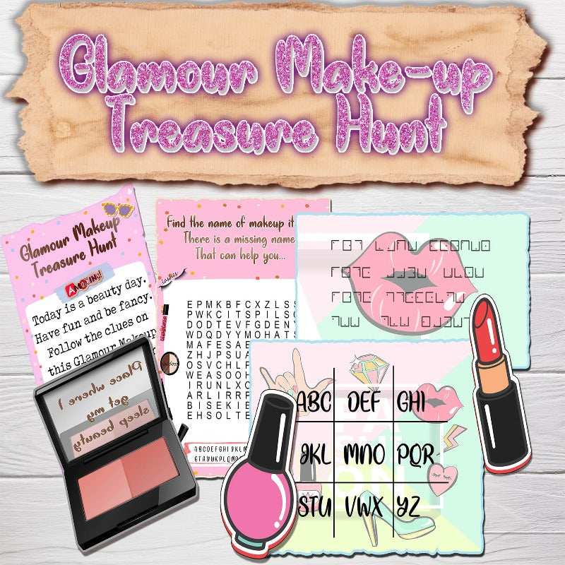 GLAMOUR MAKE-UP TREASURE HUNT FOR KIDS - The Game Room