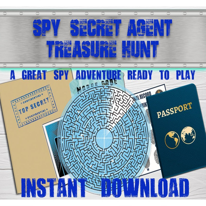 SPY - SECRET AGENT - TREASURE HUNT FOR KIDS - The Game Room