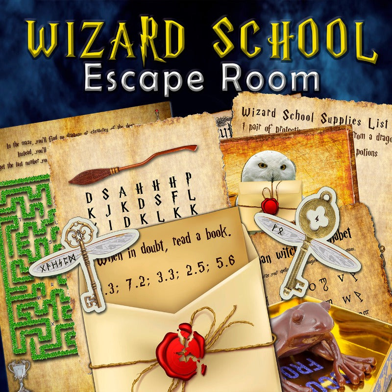 WIZARD SCHOOL ESCAPE ROOM - PRINT AND PLAY - The Game Room